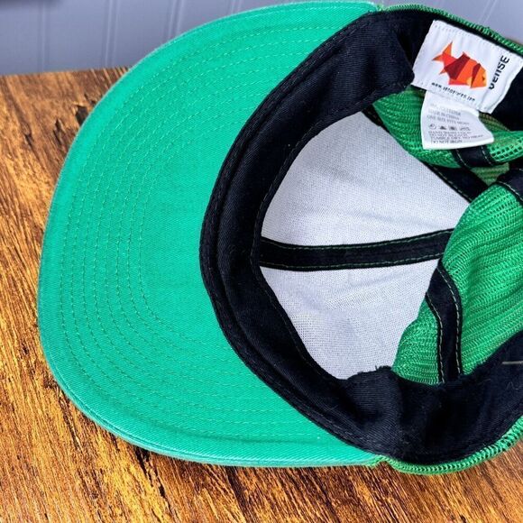 VENSE Lures Logo Fish Green Gray Baseball Mesh Back Snapback Cap Hat - Picture 6 of 10